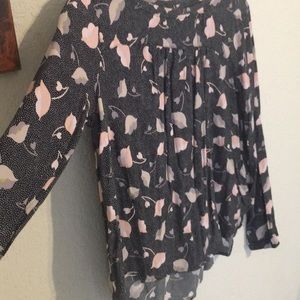 : Ann Taylor LOFT : long sleeve Peplum top